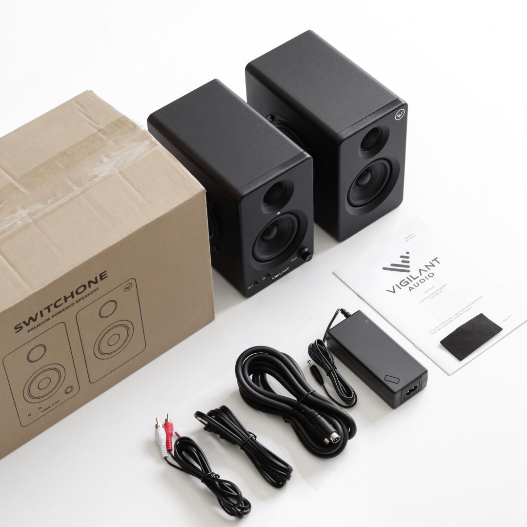 Powered best sale audio speakers